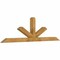Ekena Millwork Saratoga Rough Sawn Timber Gable Bracket, Western Red Cedar, 84"W x 24"H x 4"D x 4"F, 7/12 Pitch GBW084X24X0404SAR00RWR - alternate 2